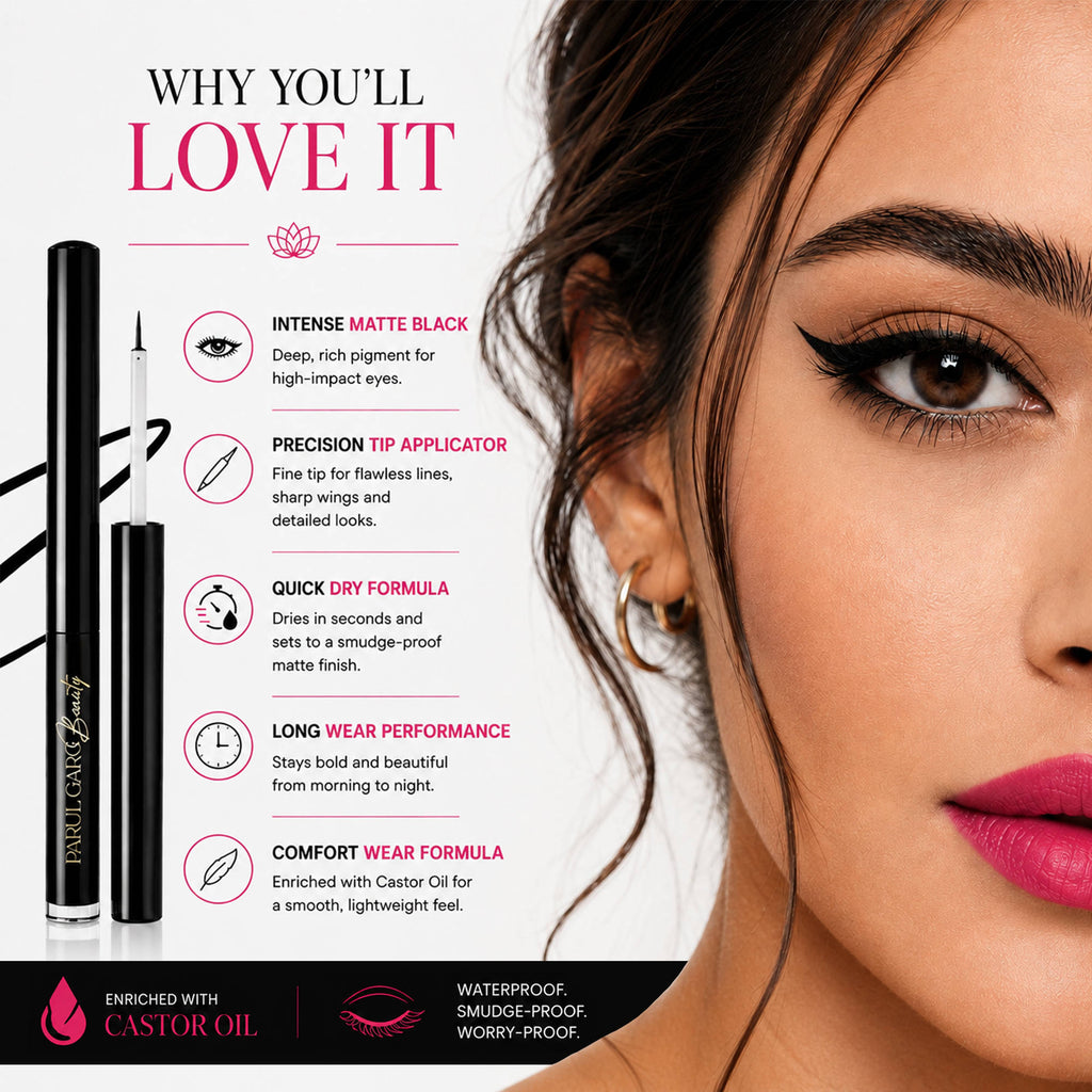 Black Liquid Eyeliner Smudge-Proof, Water-Resistant, Long-Stay Matte | E20 - view 9