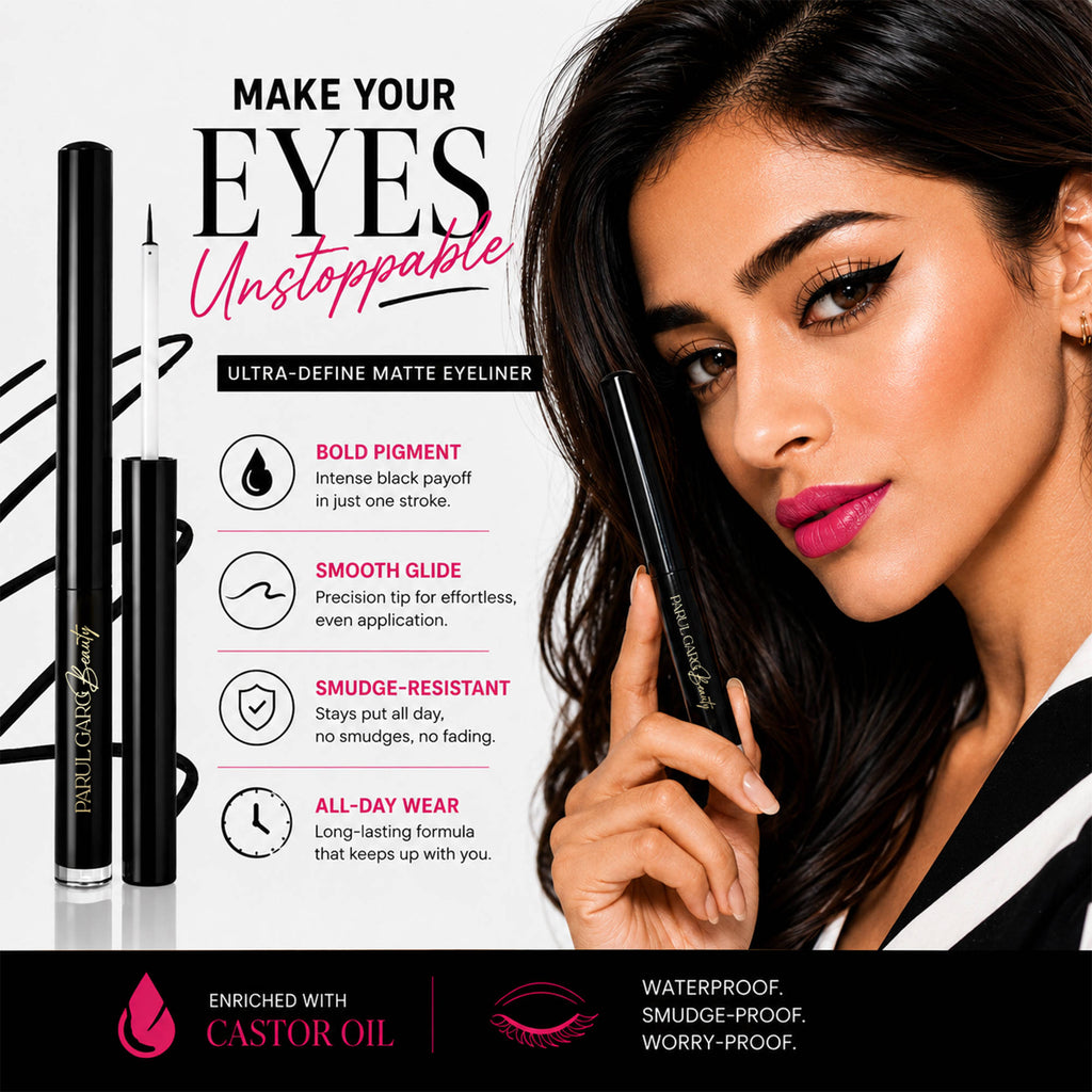 Black Liquid Eyeliner Smudge-Proof, Water-Resistant, Long-Stay Matte | E20 - view 5