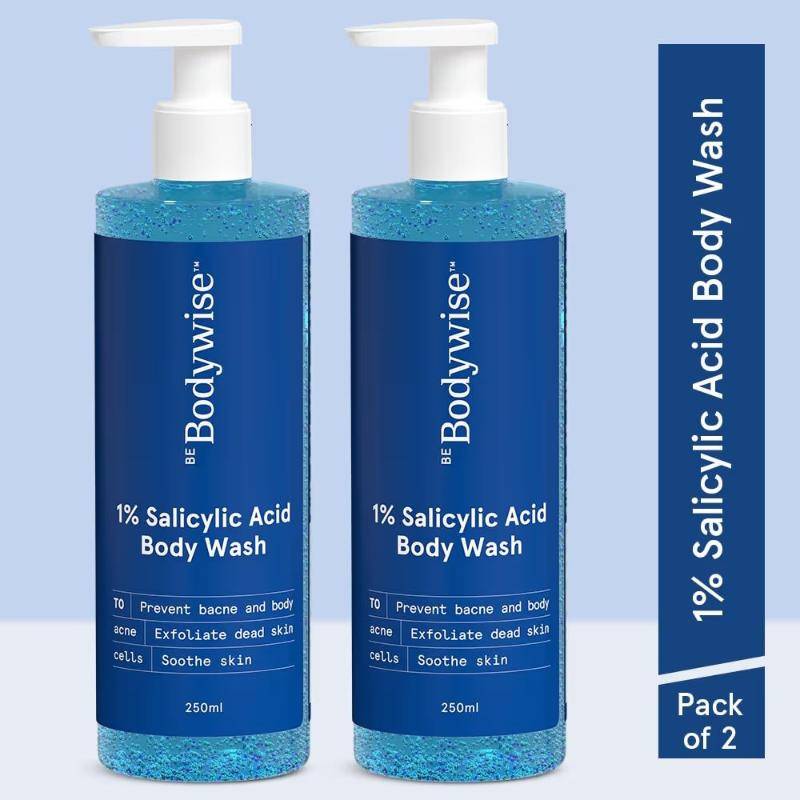1% Salicylic Acid Body Wash - Prevents Body Acne - SLS & Paraben Free - Pack of 2 | BWS9 - view 1