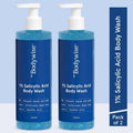 1% Salicylic Acid Body Wash - Prevents Body Acne - SLS & Paraben Free - Pack of 2 | BWS9 - view 1