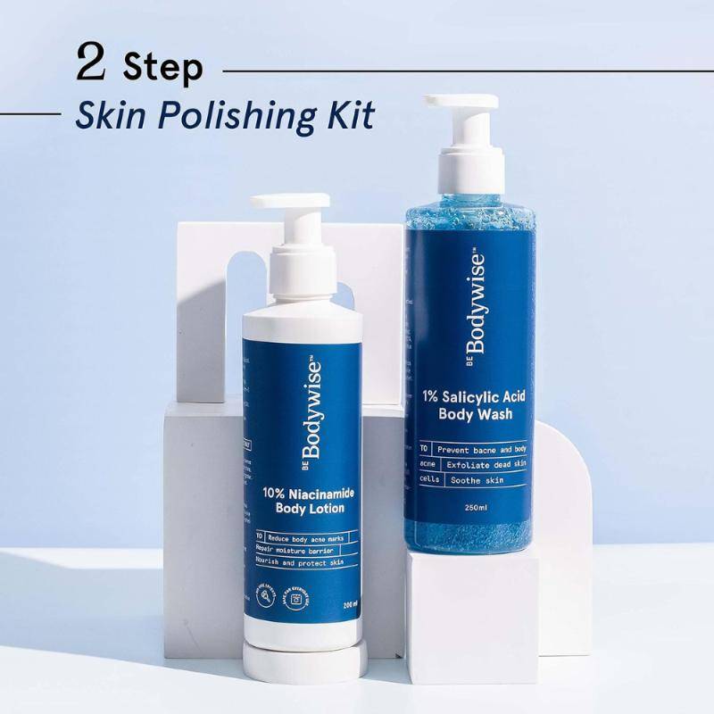 1% Salicylic Acid Body Wash + 10% Niacinamide Body Lotion - Helps Improve Skin Texture | BWS9 - view 2