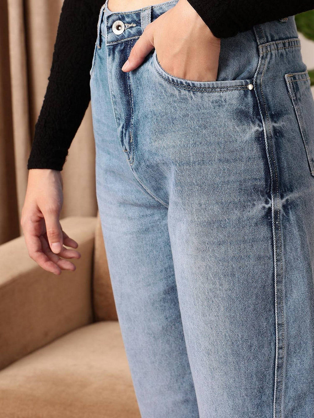Blue Carrot Fit Denim Jeans | ST23 - view 4