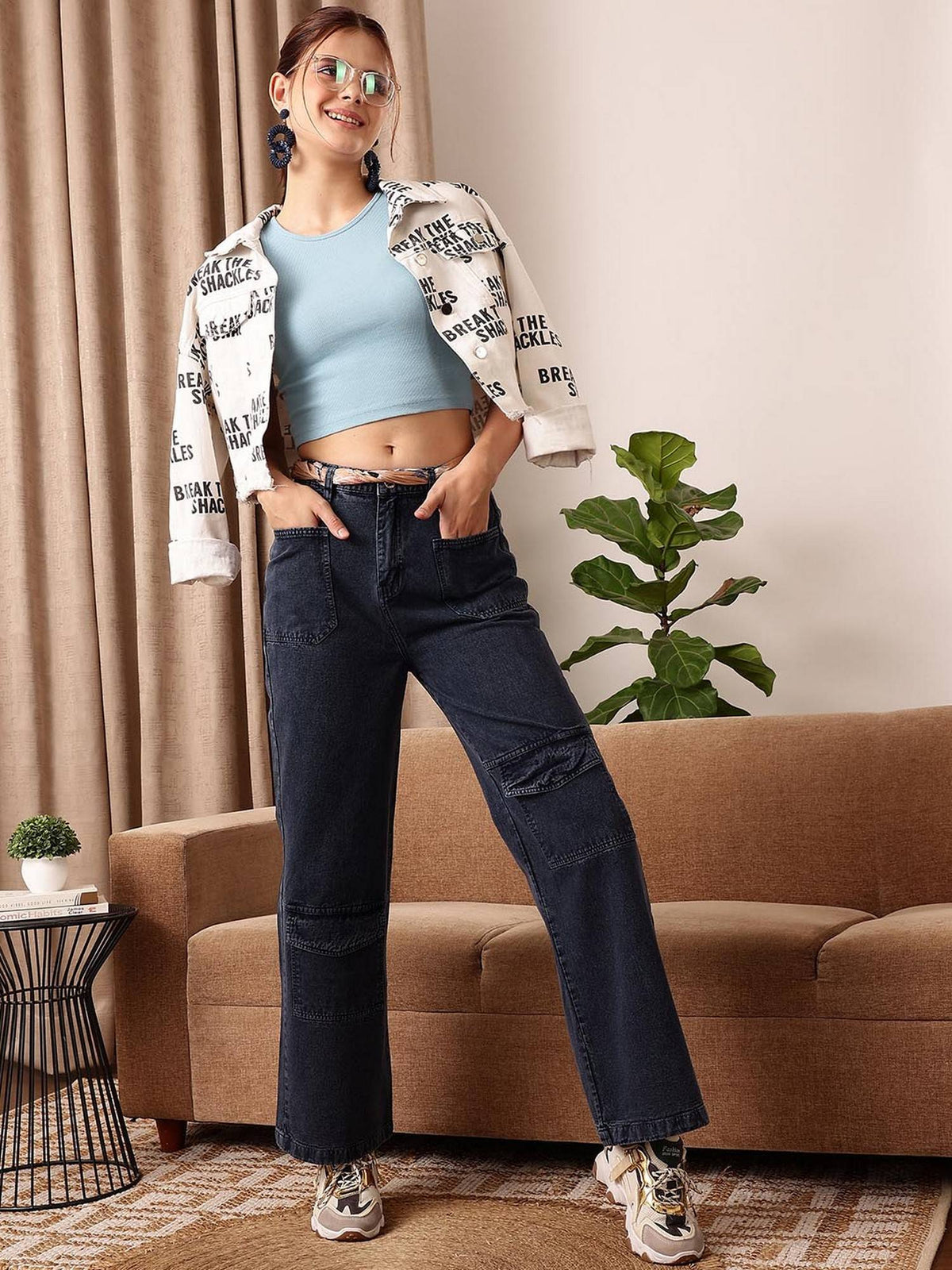 Blue Cargo Jeans | ST23 - view 2