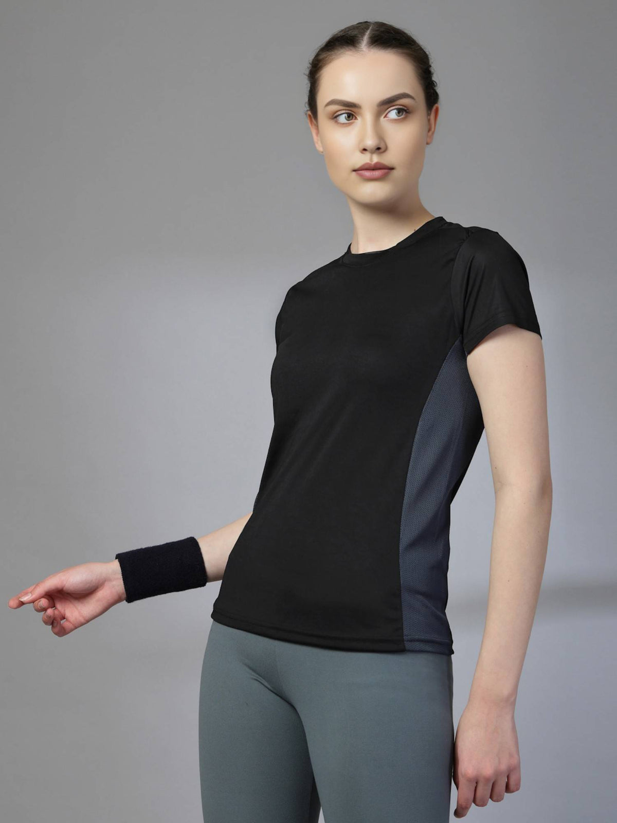 Women Round Neck Dry Fit Gym Sports T-Shirt | TS56 - view 25
