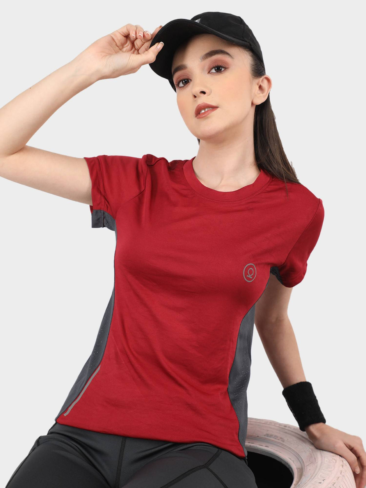 Women Round Neck Dry Fit Gym Sports T-Shirt | TS56 - view 7
