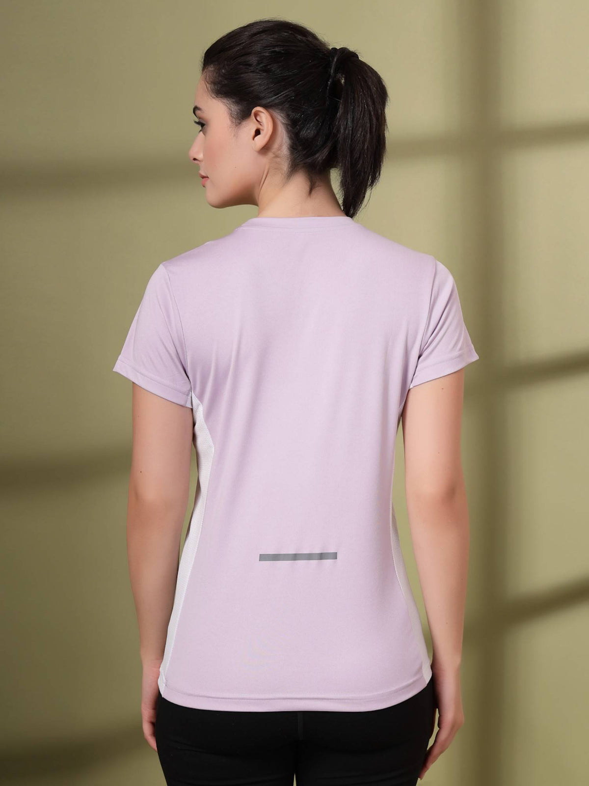Women Round Neck Dry Fit Gym Sports T-Shirt | TT89 - view 4