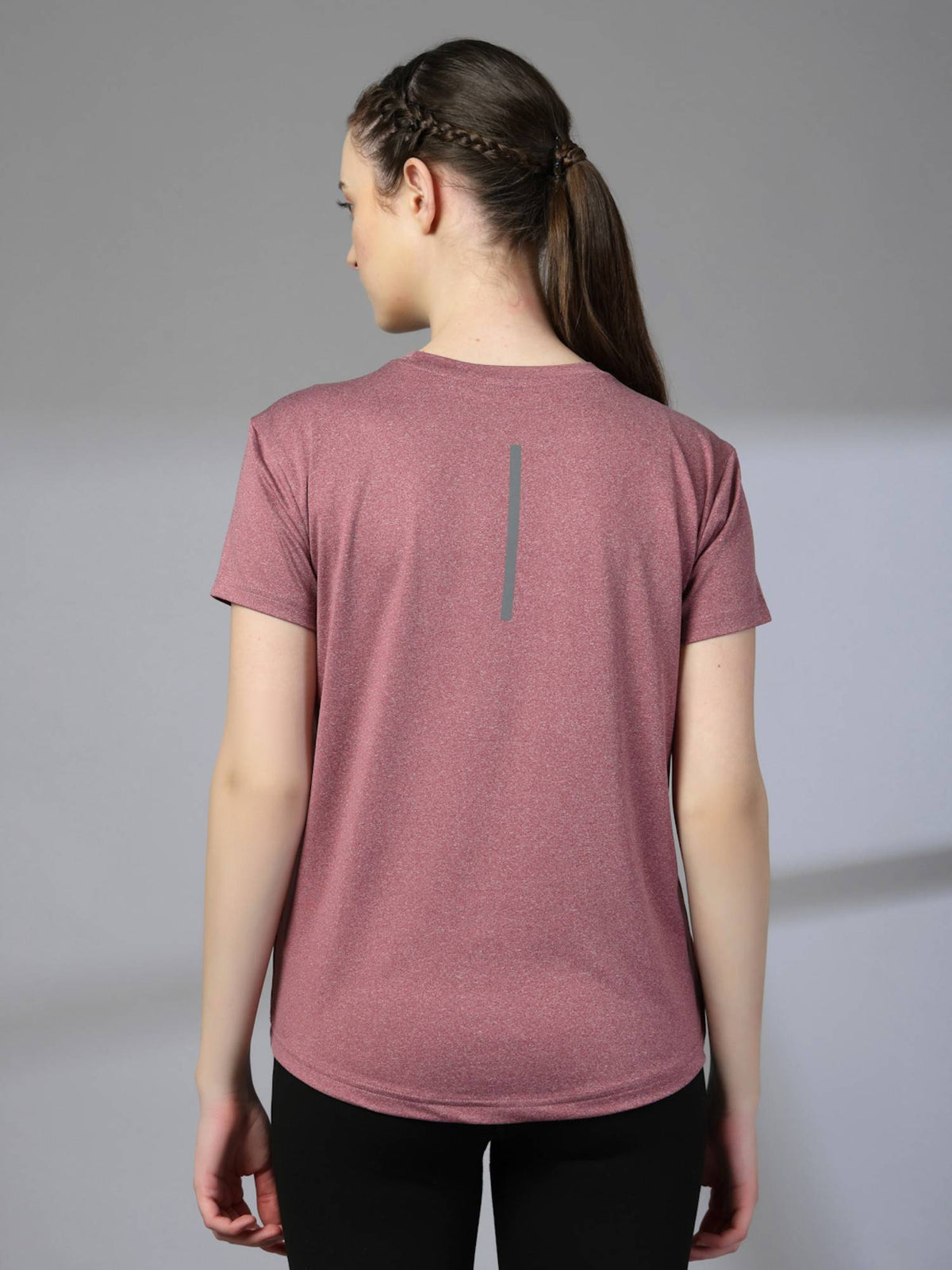 Women Round Neck Dry Fit Gym Sports T-Shirts | TT89 - view 4