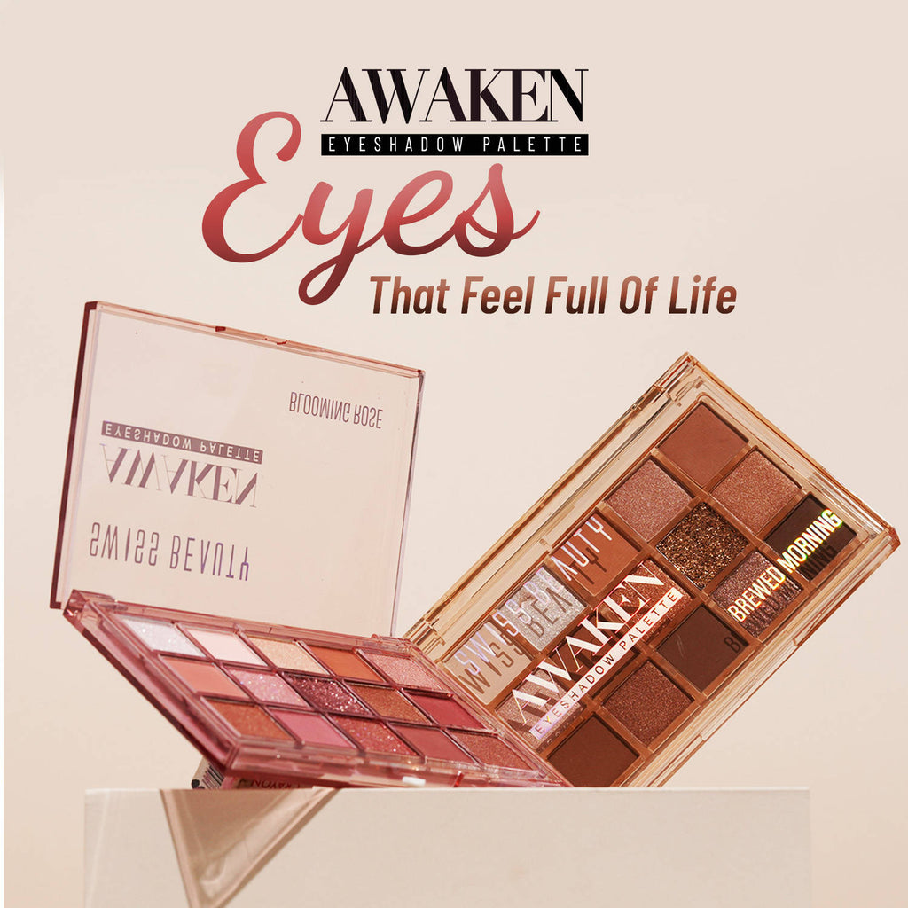 Awaken Eyeshadow Palette , Matte + Shimmer Finish , Long-Lasting | E20 - view 10