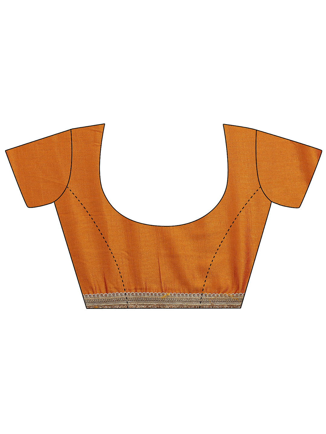 Libas Mustard Tribal Printed Silk Blend Saree With Unstitched Blouse Piece