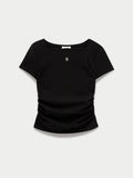 Square Neck Tee - Black | TS56 - view 1
