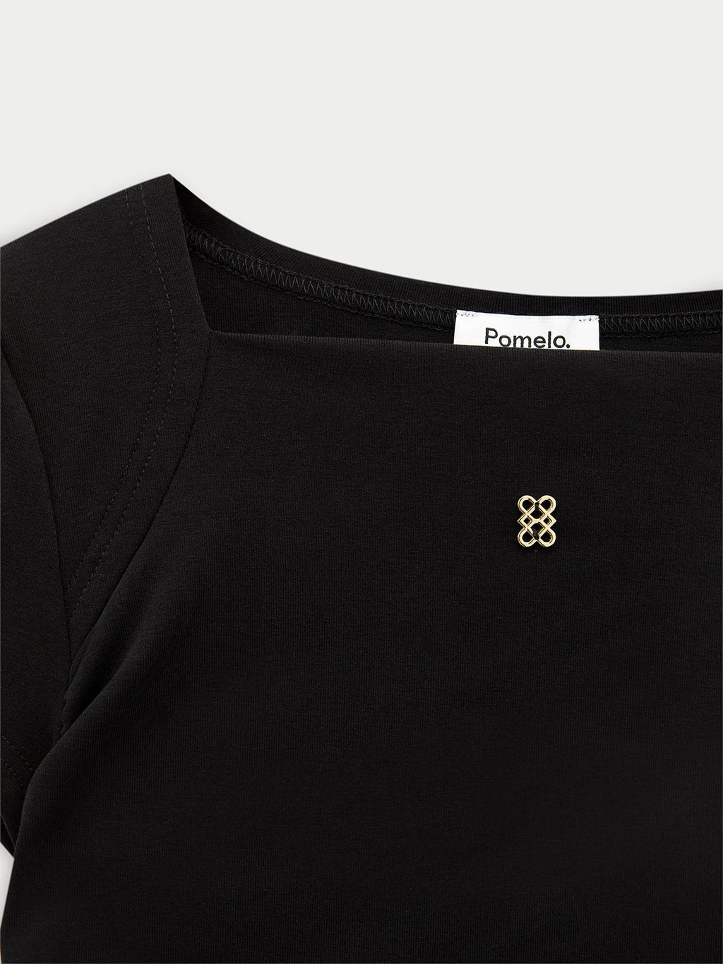 Square Neck Tee - Black | TS56 - view 2