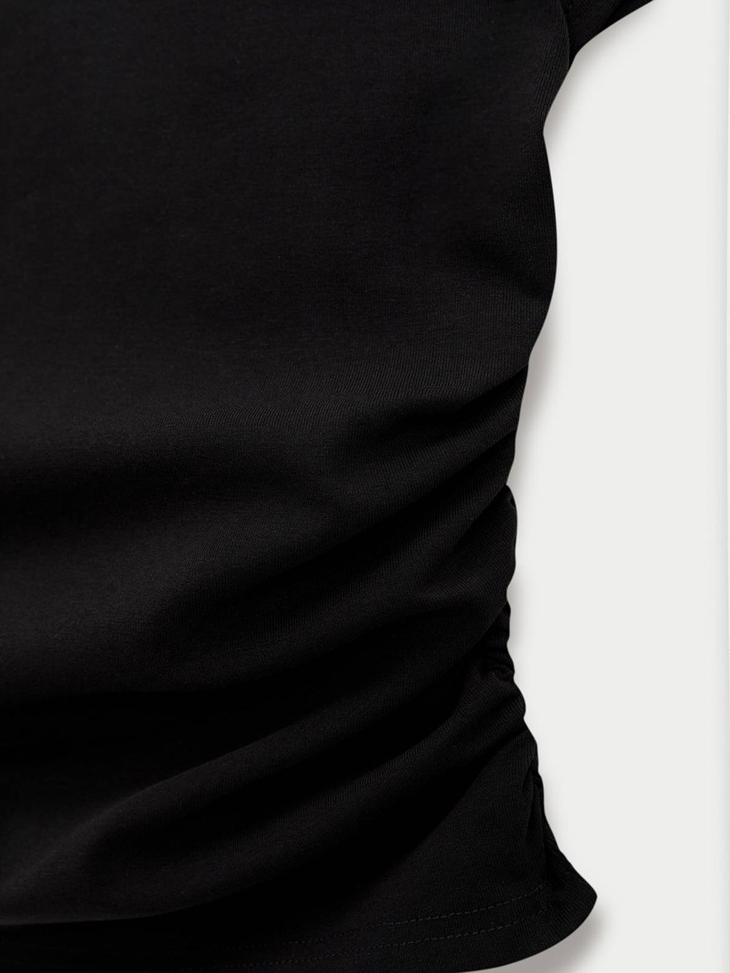 Square Neck Tee - Black | TS56 - view 3