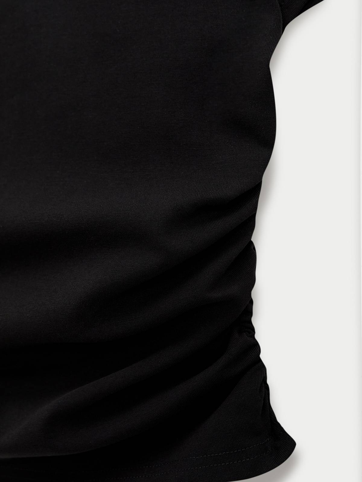 Square Neck Tee - Black | TS56 - view 3
