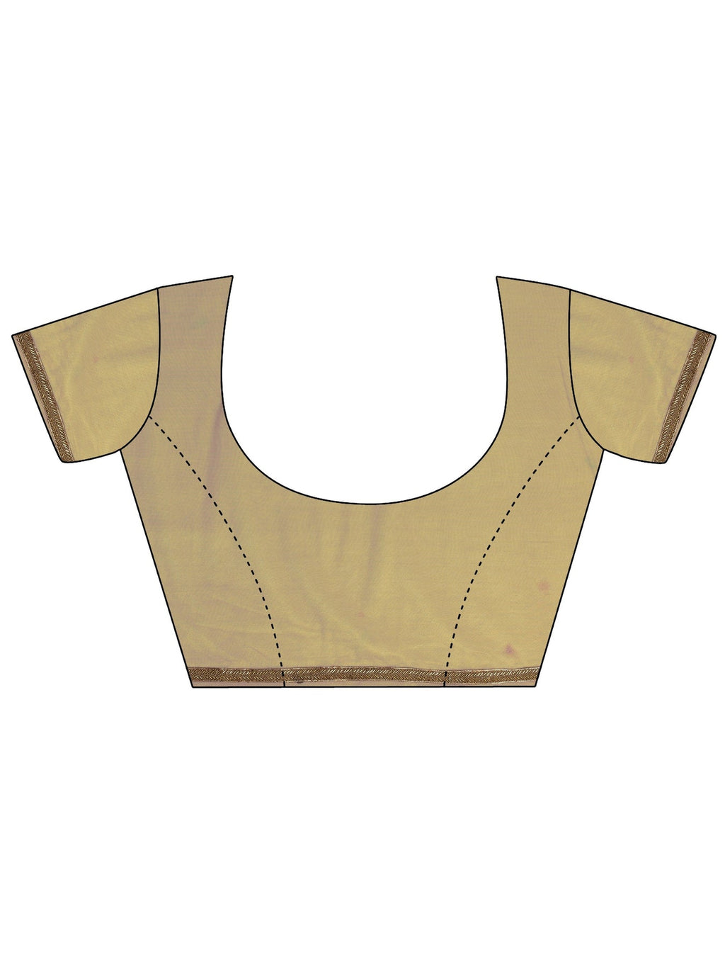 Libas Brown Woven Design Net Saree With Unstitched Blouse Piece S45