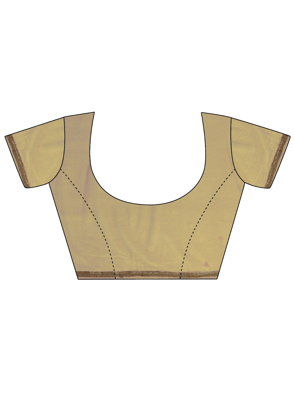 Libas Brown Woven Design Net Saree With Unstitched Blouse Piece S45