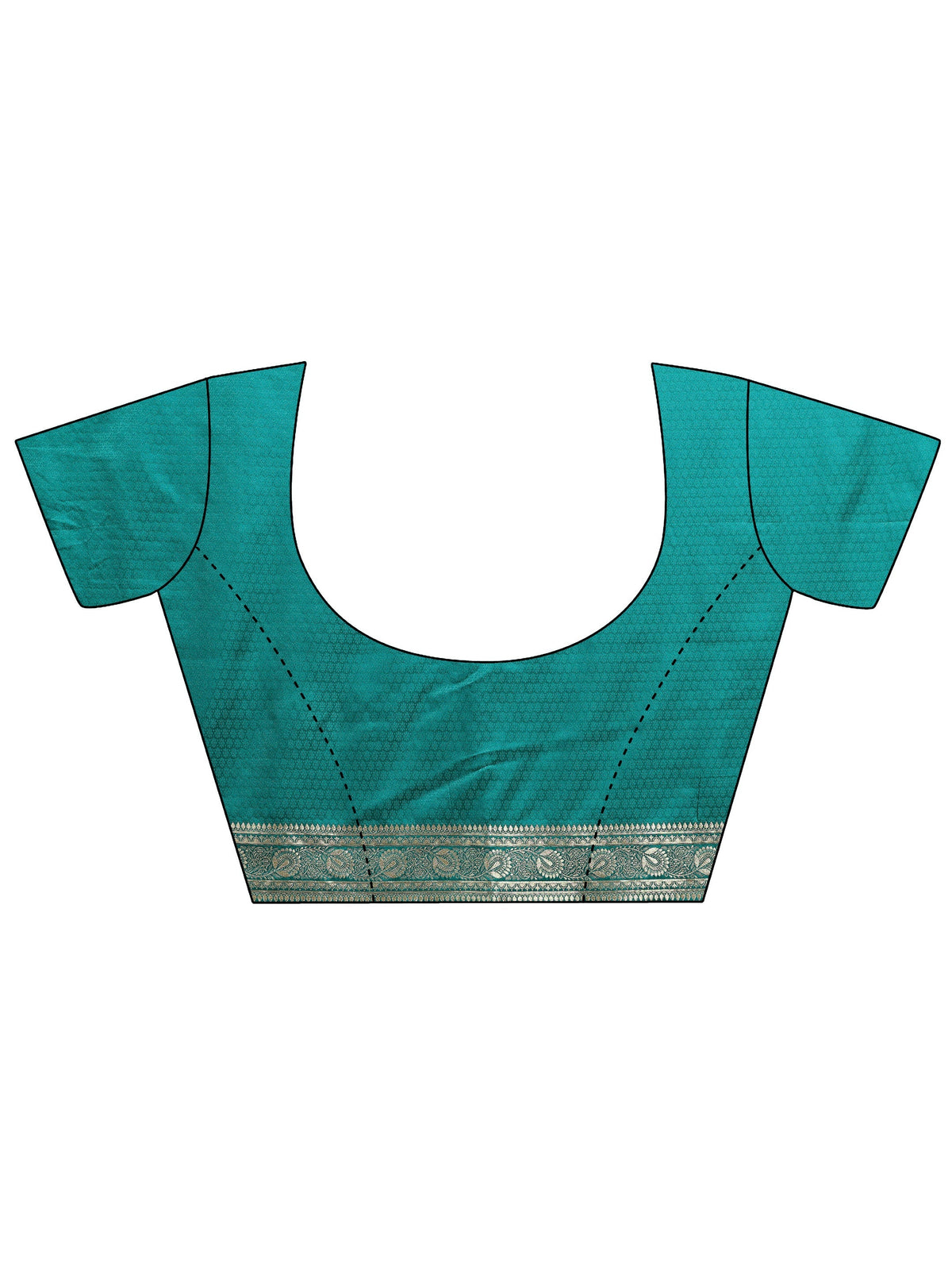 Libas Green Ethnic Motifs Woven Design Silk Blend Saree With Unstitched Blouse Piece