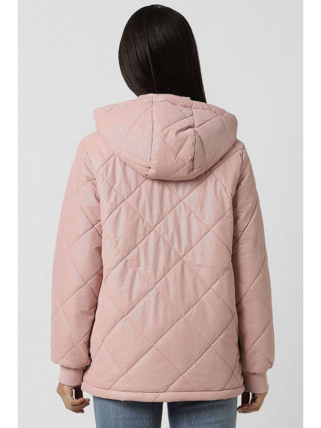Women Pink Solid Casual Jacket | JC78 - view 3