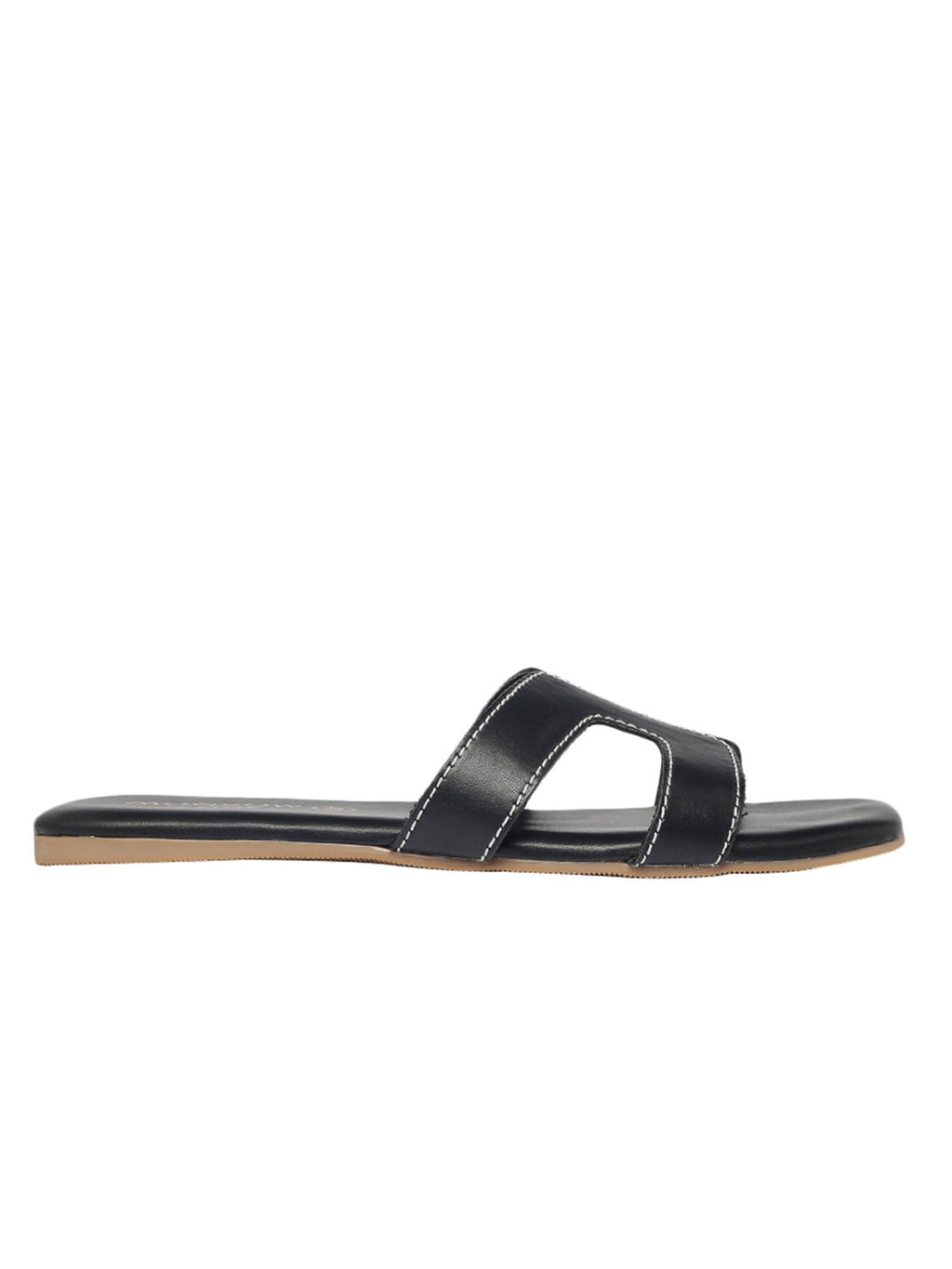 Solid-plain Black Flats | F61 - view 4