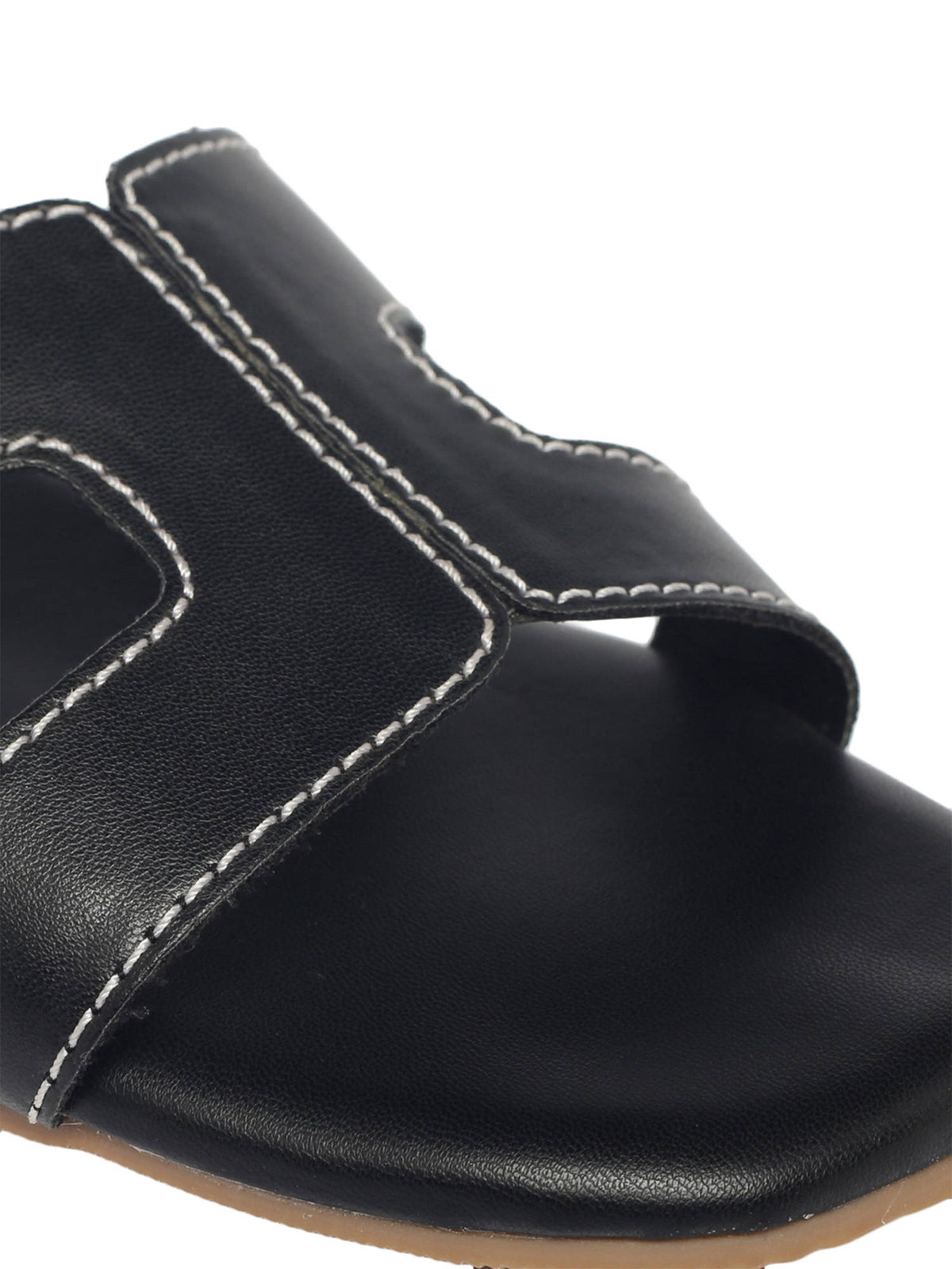 Solid-plain Black Flats | F61 - view 6