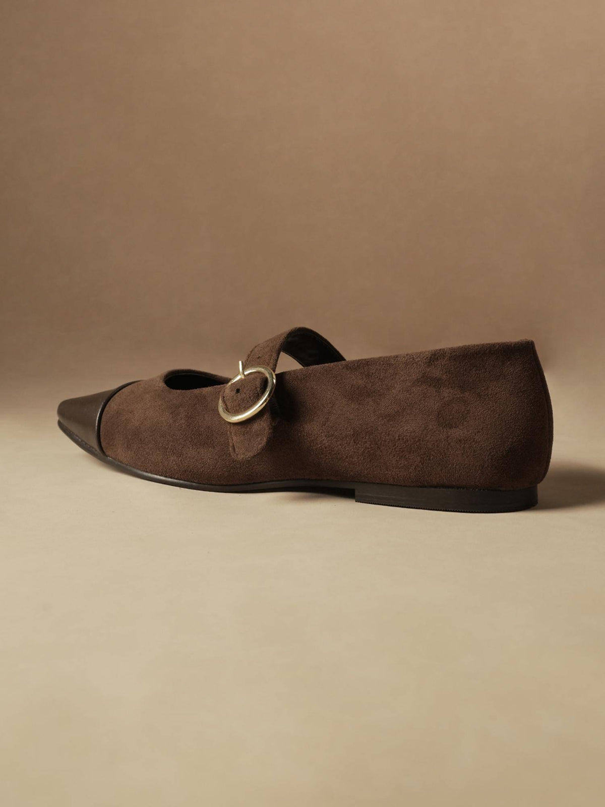 Women Hepburns Brown Mary Jane Ballerinas | F61 - view 2