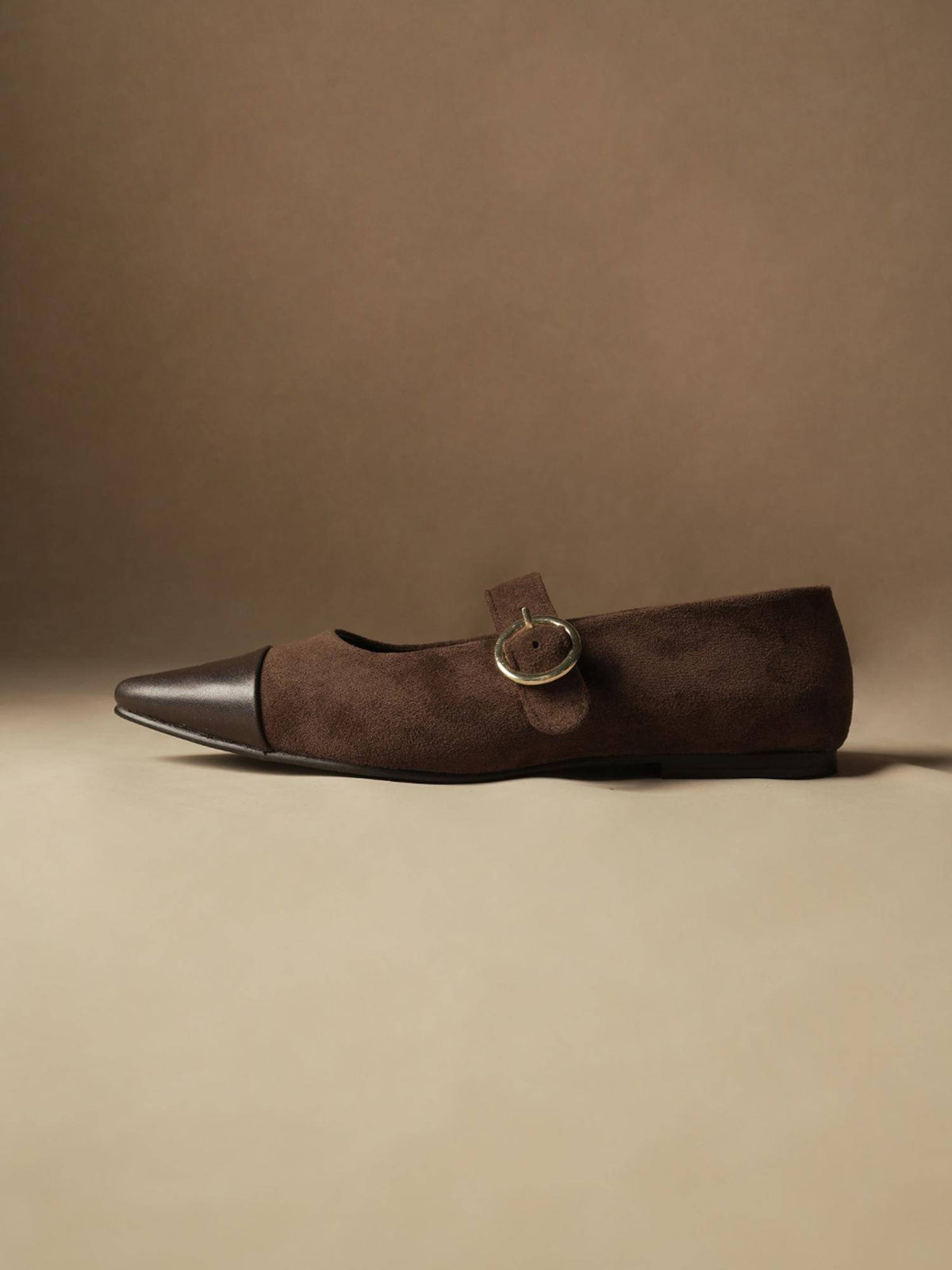 Women Hepburns Brown Mary Jane Ballerinas | F61 - view 5