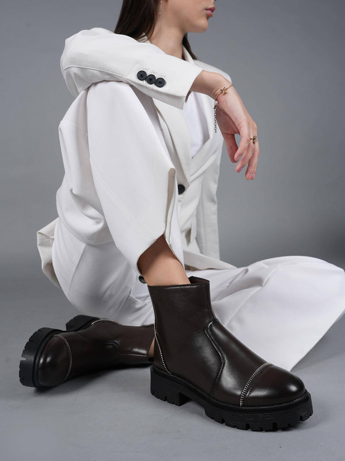 Black Zip Style Chelsea Boots for Women | BT61 - view 8