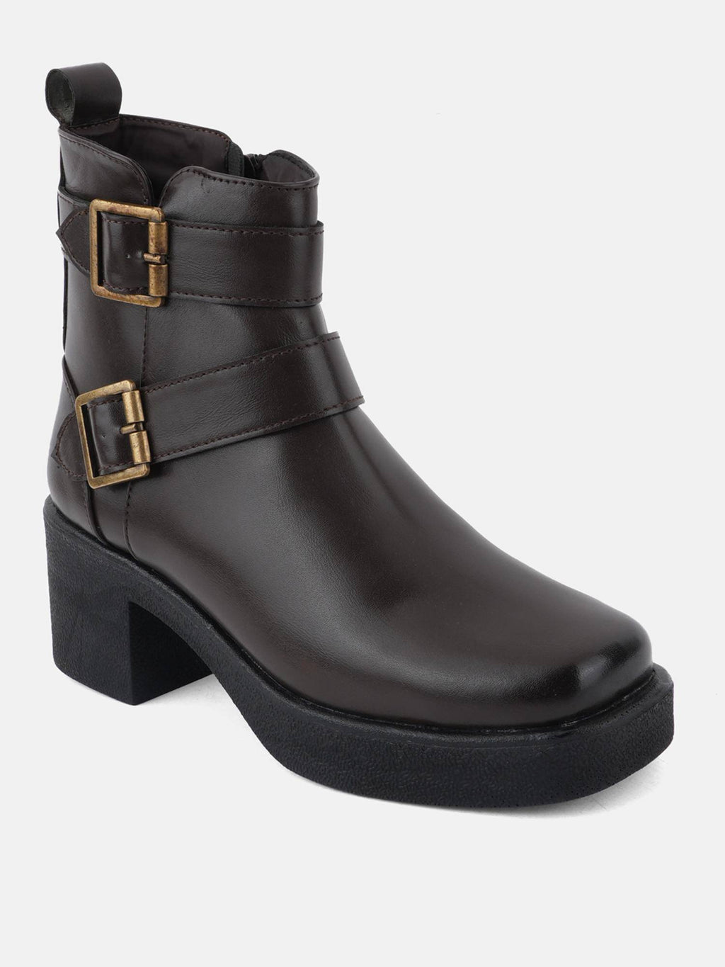 Black Square Toe Chelsea Boots for Women | BT61 - view 3