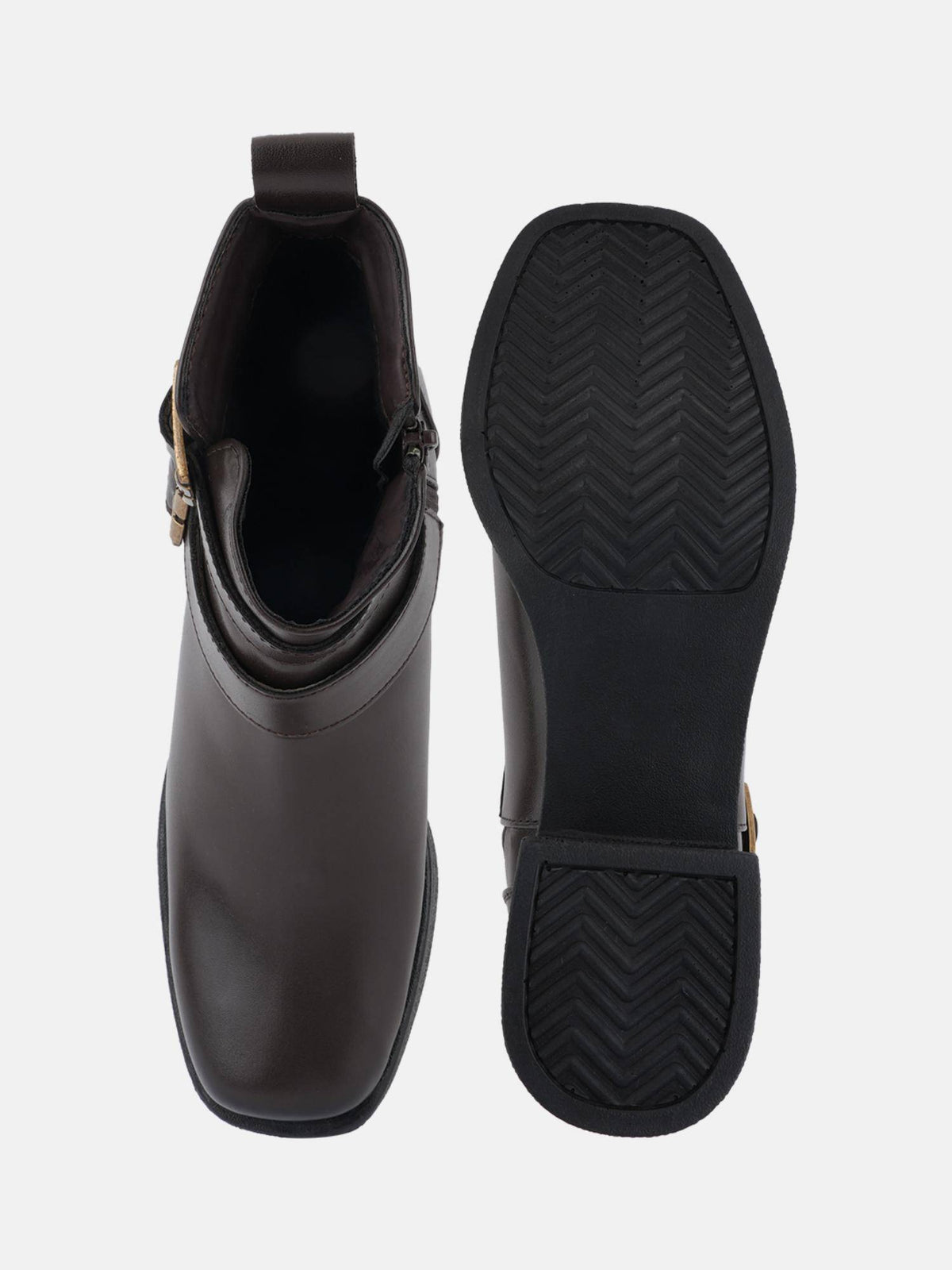 Black Square Toe Chelsea Boots for Women | BT61 - view 6