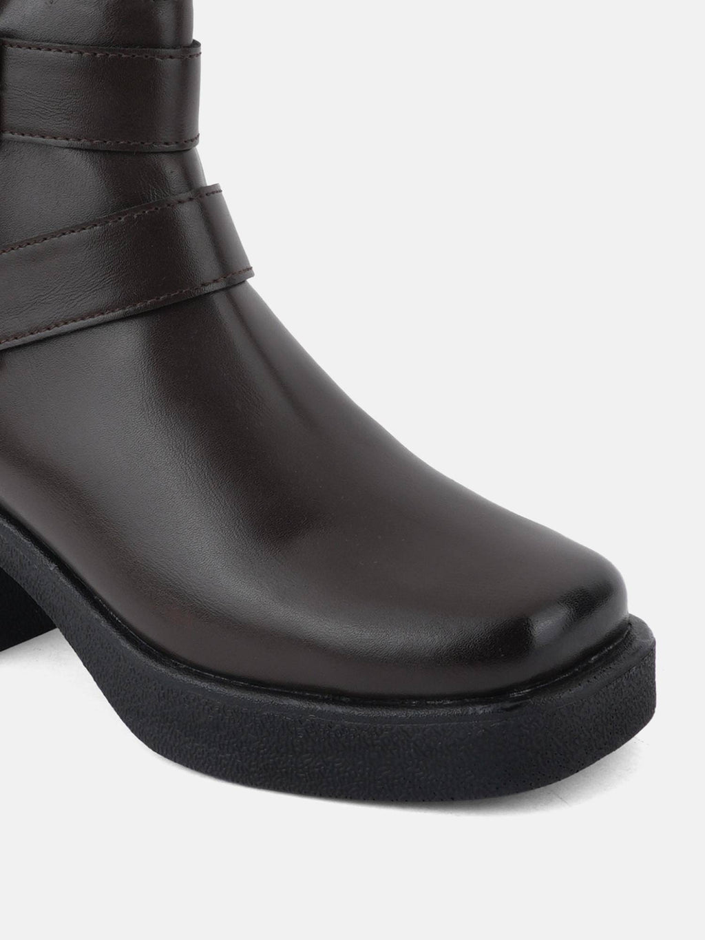 Black Square Toe Chelsea Boots for Women | BT61 - view 7