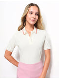 Regular Fit Scalloped Edge Polo T-Shirt | PW43 - view 1