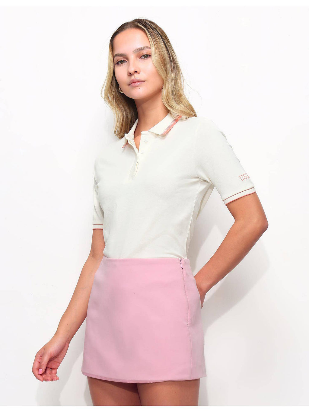 Regular Fit Scalloped Edge Polo T-Shirt | PW43 - view 4