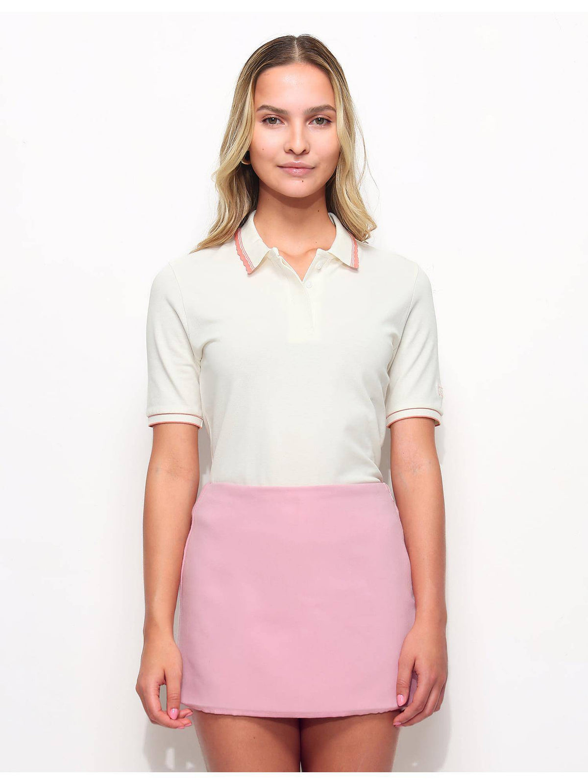 Regular Fit Scalloped Edge Polo T-Shirt | PW43 - view 6