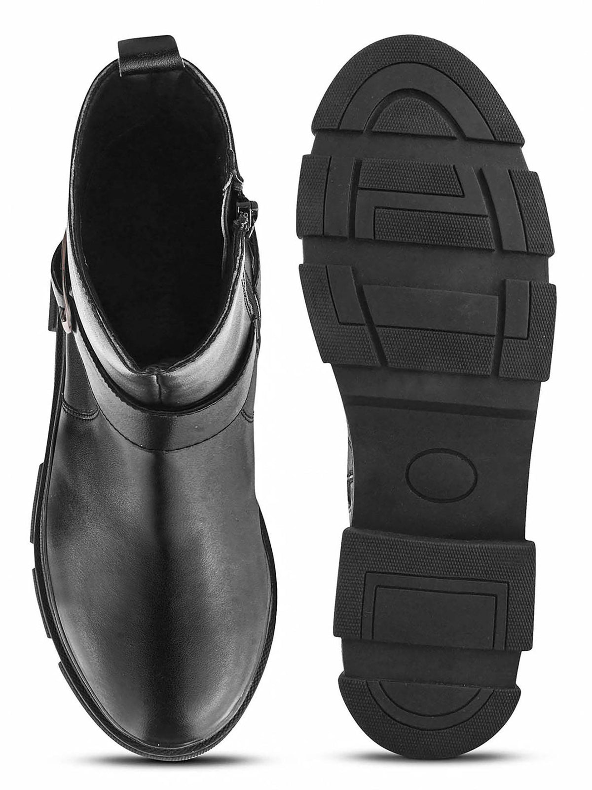 Women Black Buckle Boots | BT61 - view 7
