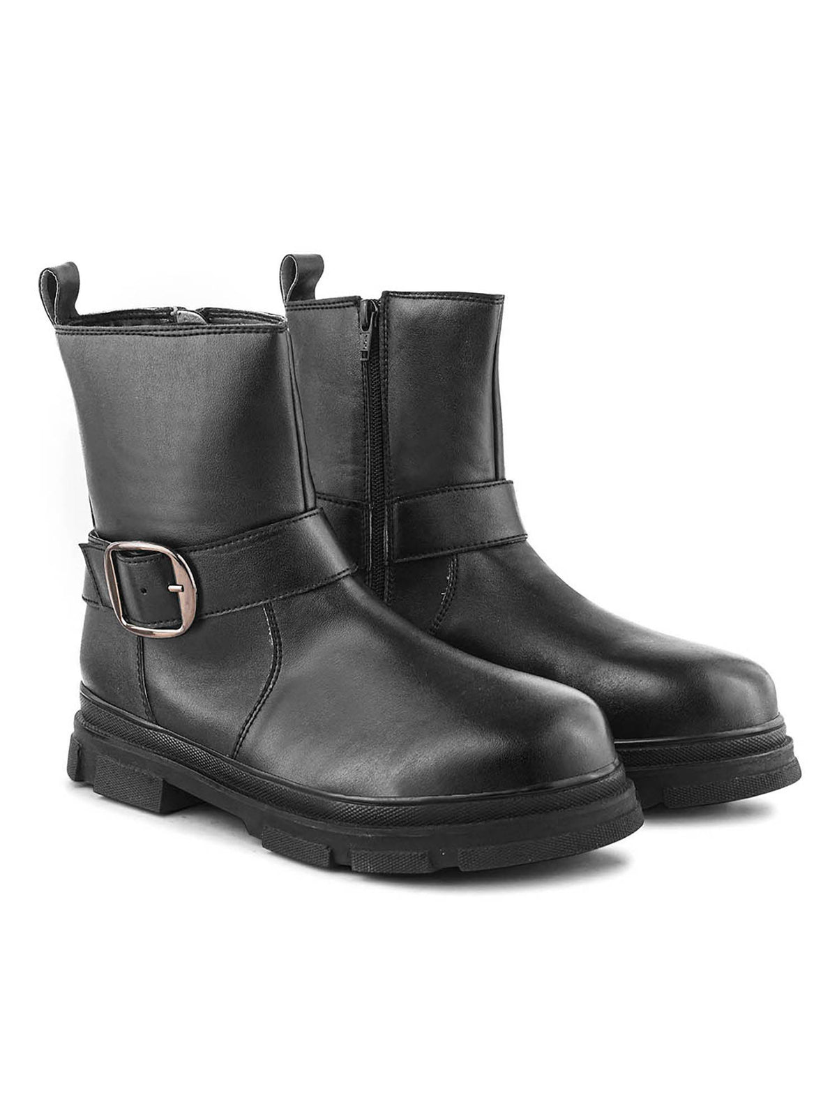 Women Black Buckle Boots | BT61 - view 9