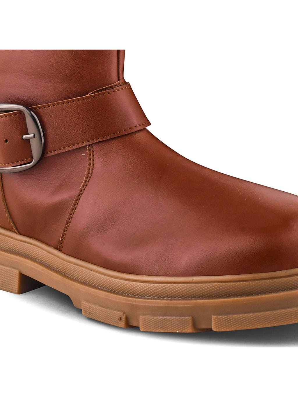 Women Tan Buckle Boots | BT61 - view 4