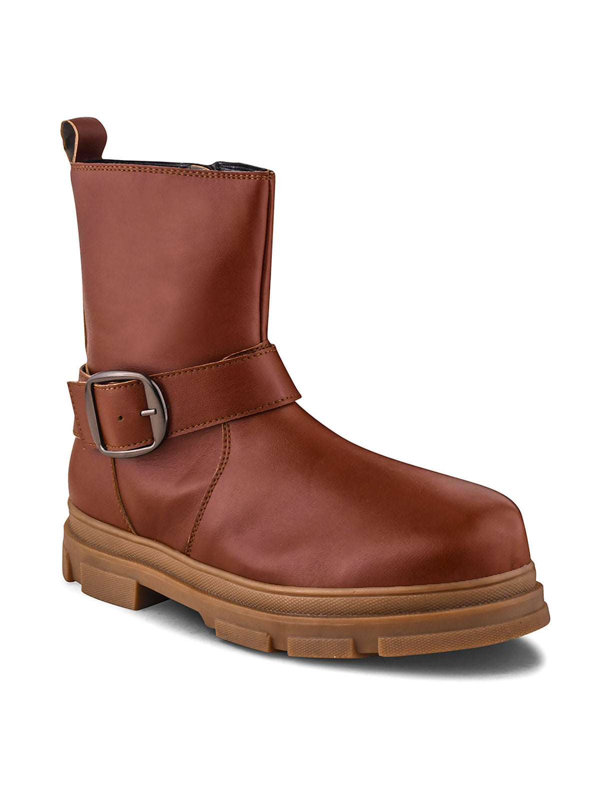 Women Tan Buckle Boots | BT61 - view 5