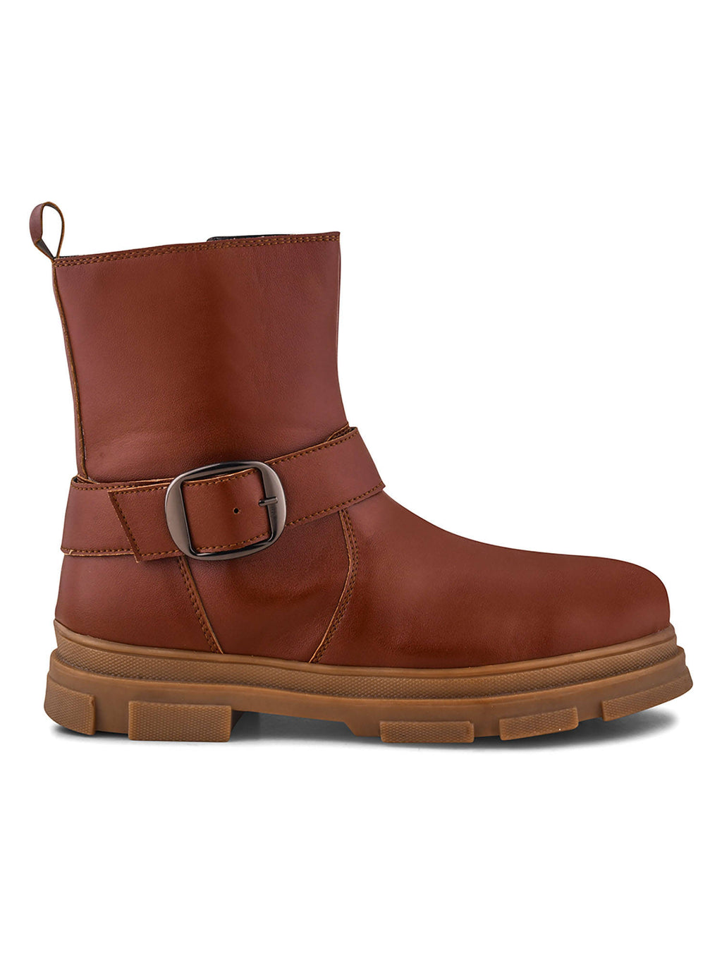 Women Tan Buckle Boots | BT61 - view 6