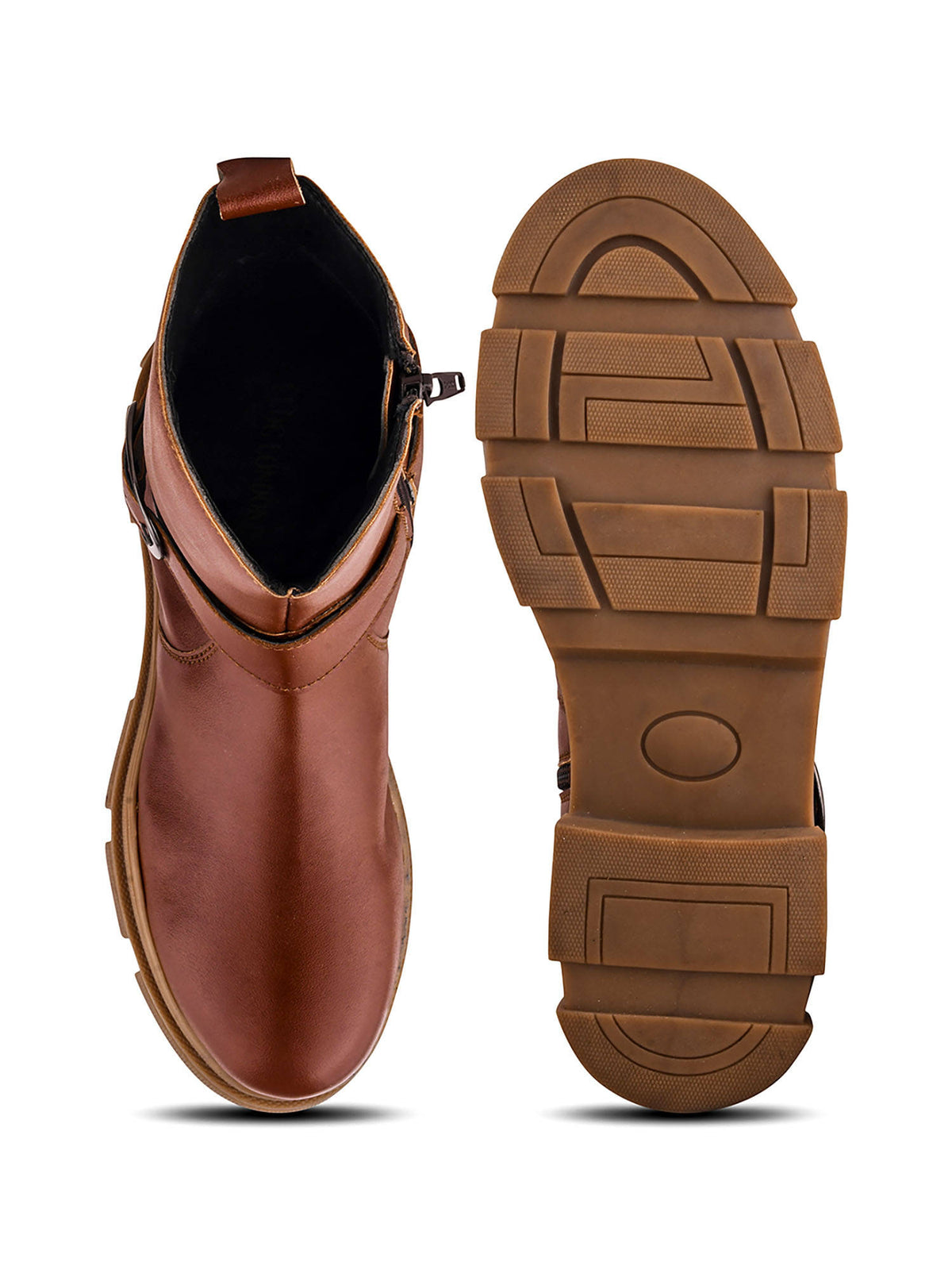 Women Tan Buckle Boots | BT61 - view 7