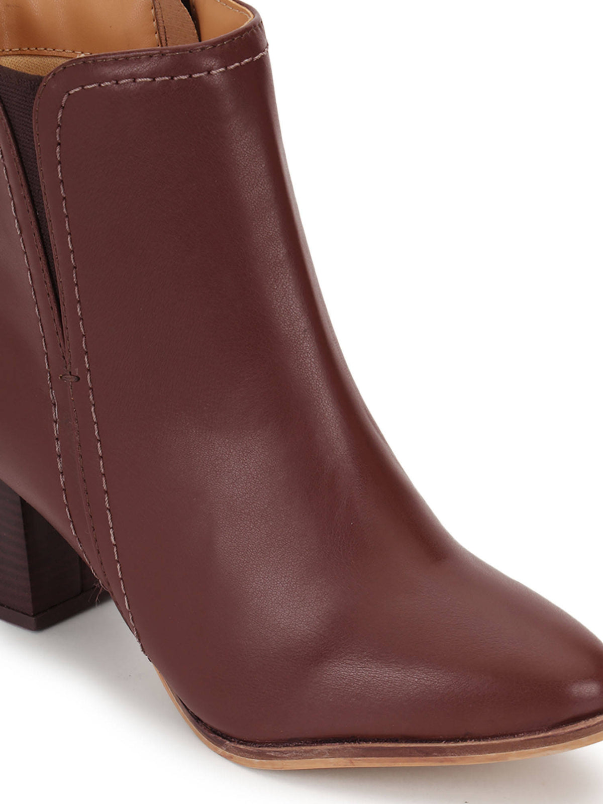Maroon Solid Casual Boots | BT61 - view 6