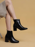 Black Solid Casual Boots | BT61 - view 1