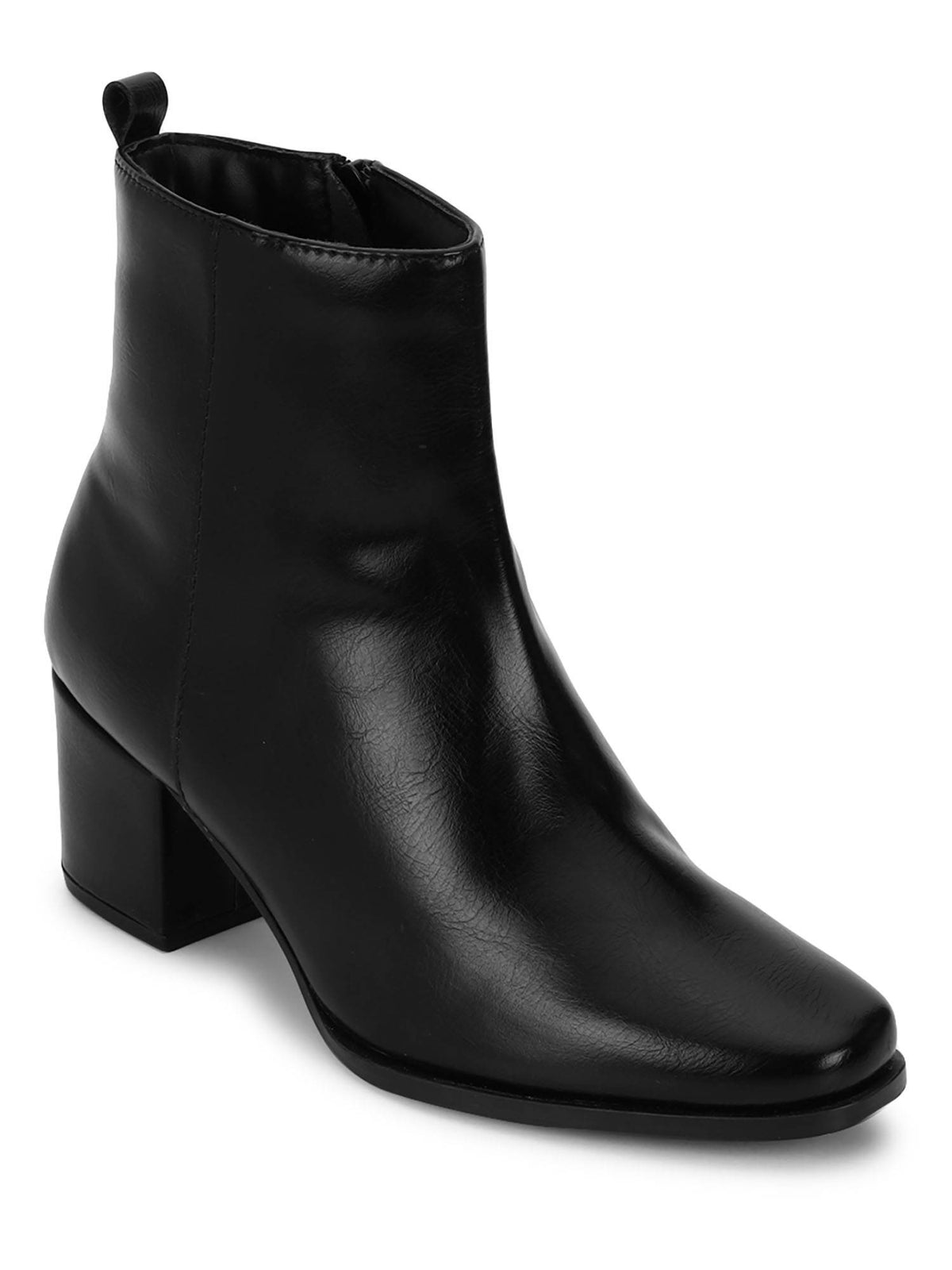 Black Solid Casual Boots | BT61 - view 2