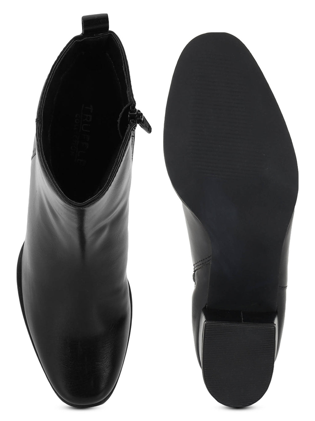 Black Solid Casual Boots | BT61 - view 5
