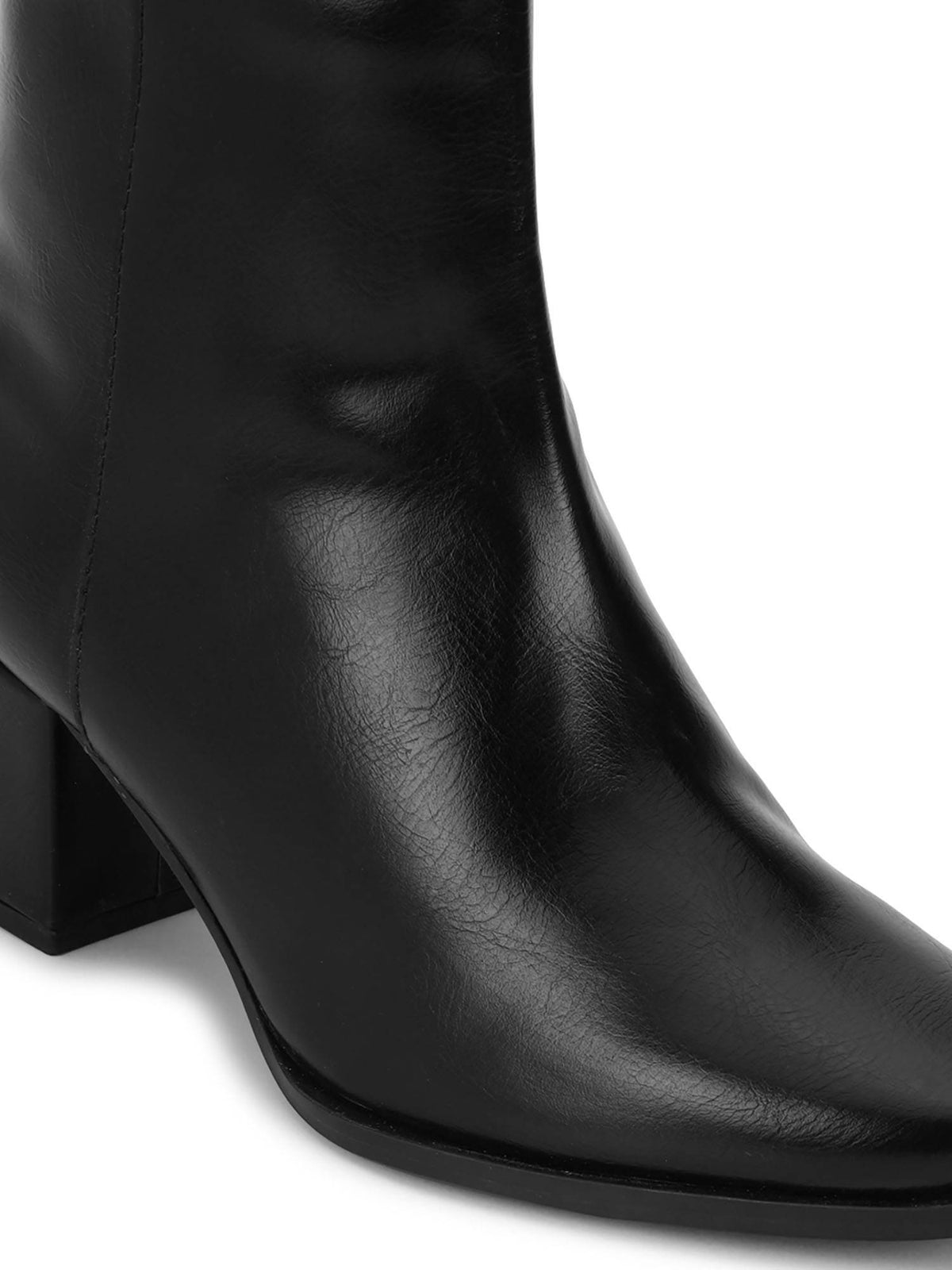 Black Solid Casual Boots | BT61 - view 6