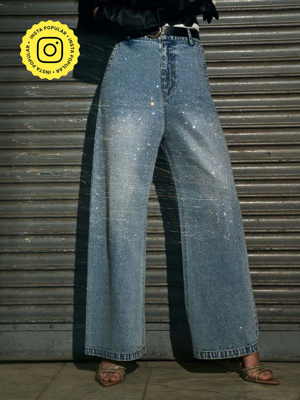 Blue Crystal Mist Denim Jeans | BG78 - view 1