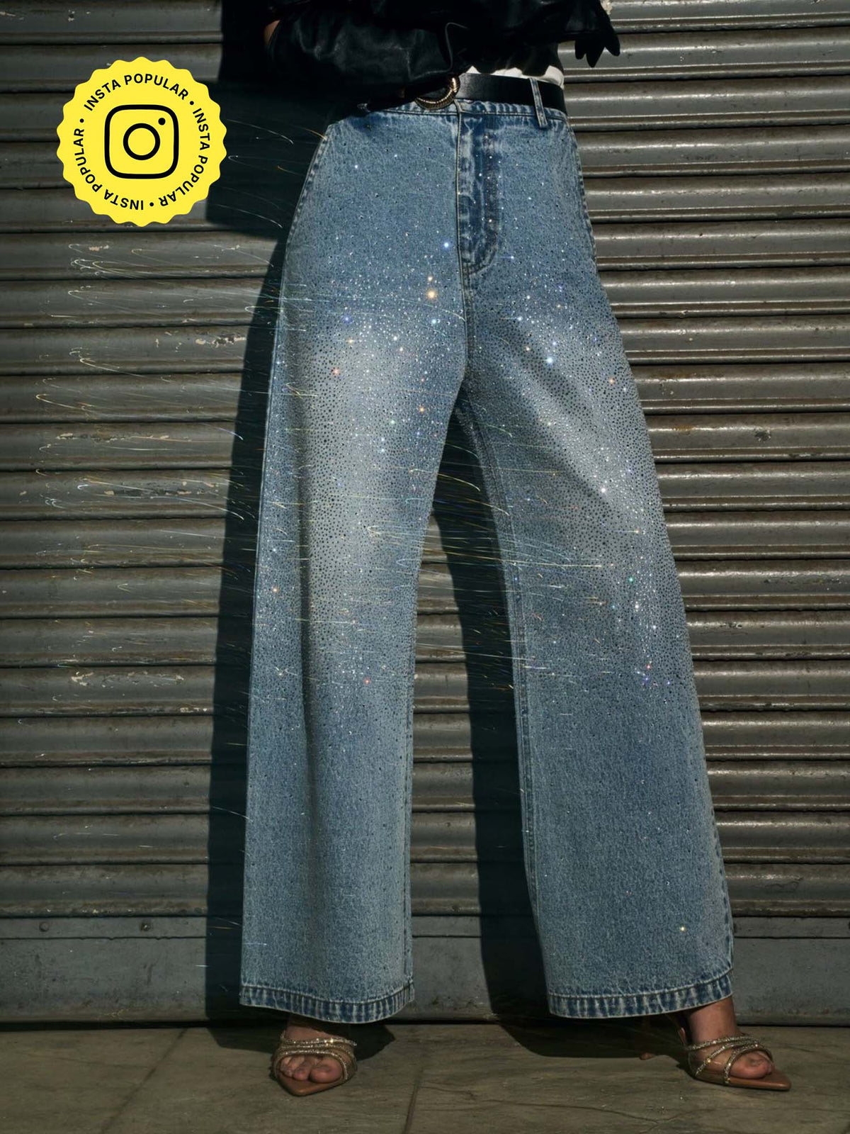 Blue Crystal Mist Denim Jeans | BG78 - view 1