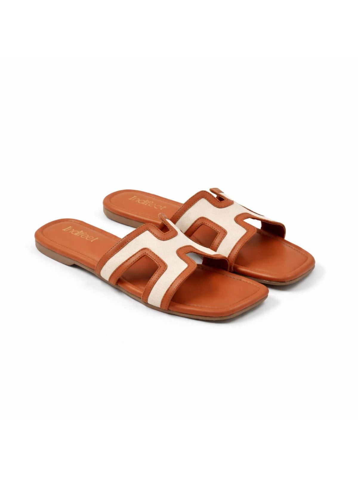 Women Tan Flats | F61 - view 6