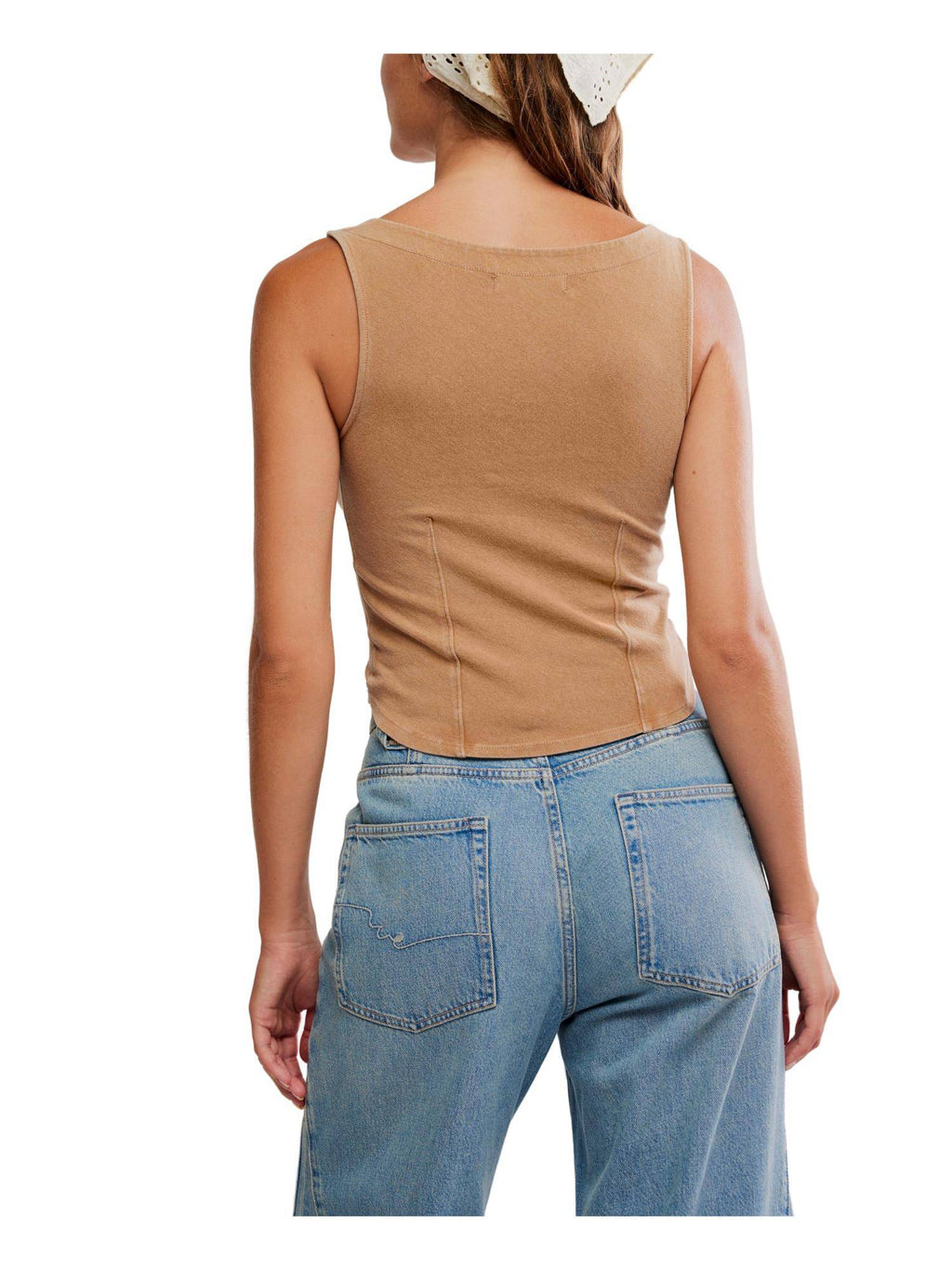 Iconic Tank Top - Tan | TT98 - view 3