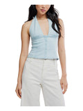 Ramona Denim Halter Top - Blue | HT67 - view 1