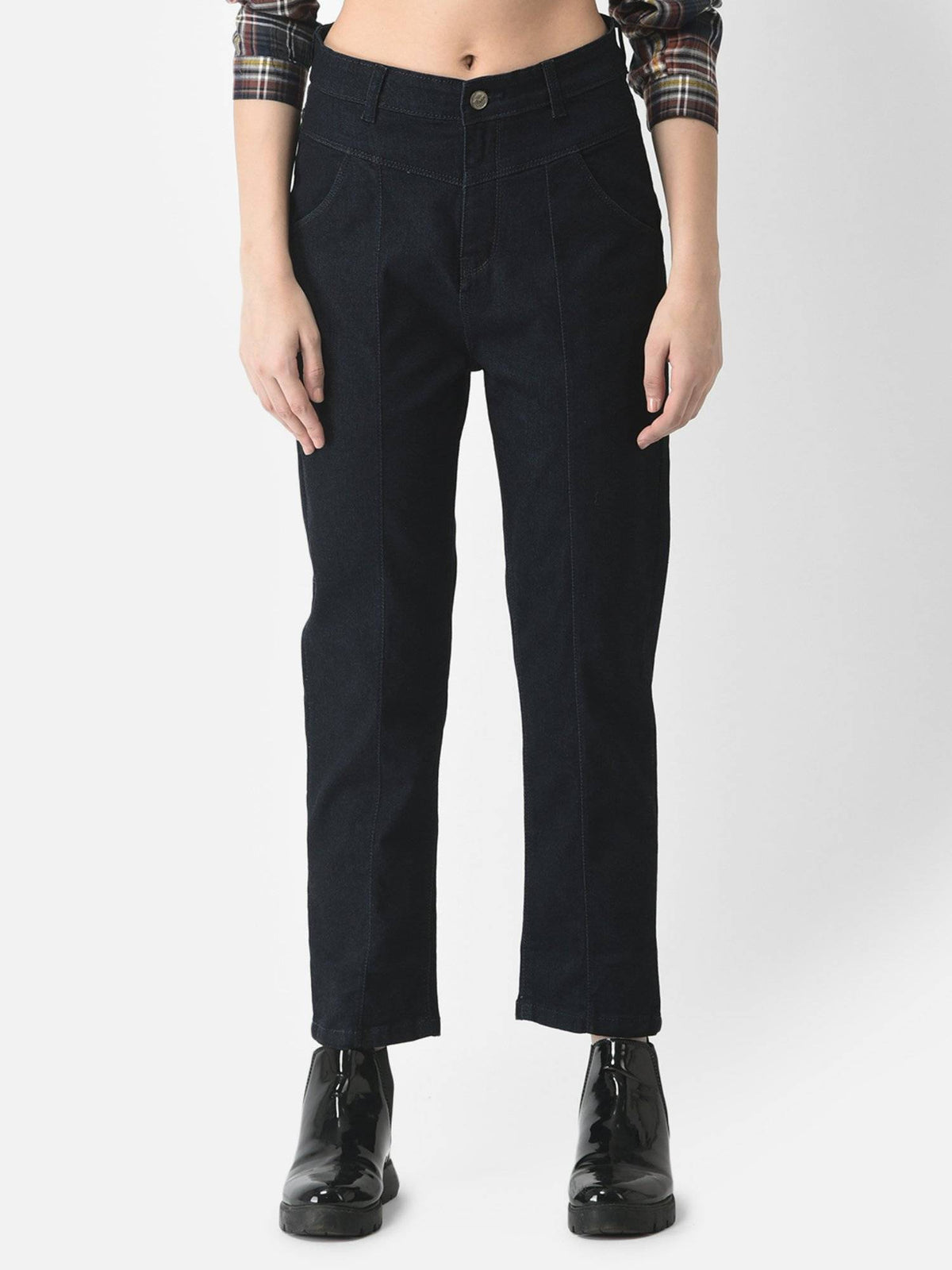 Women Navy Blue Relaxed-Fit Jeans | RF89 - view 1
