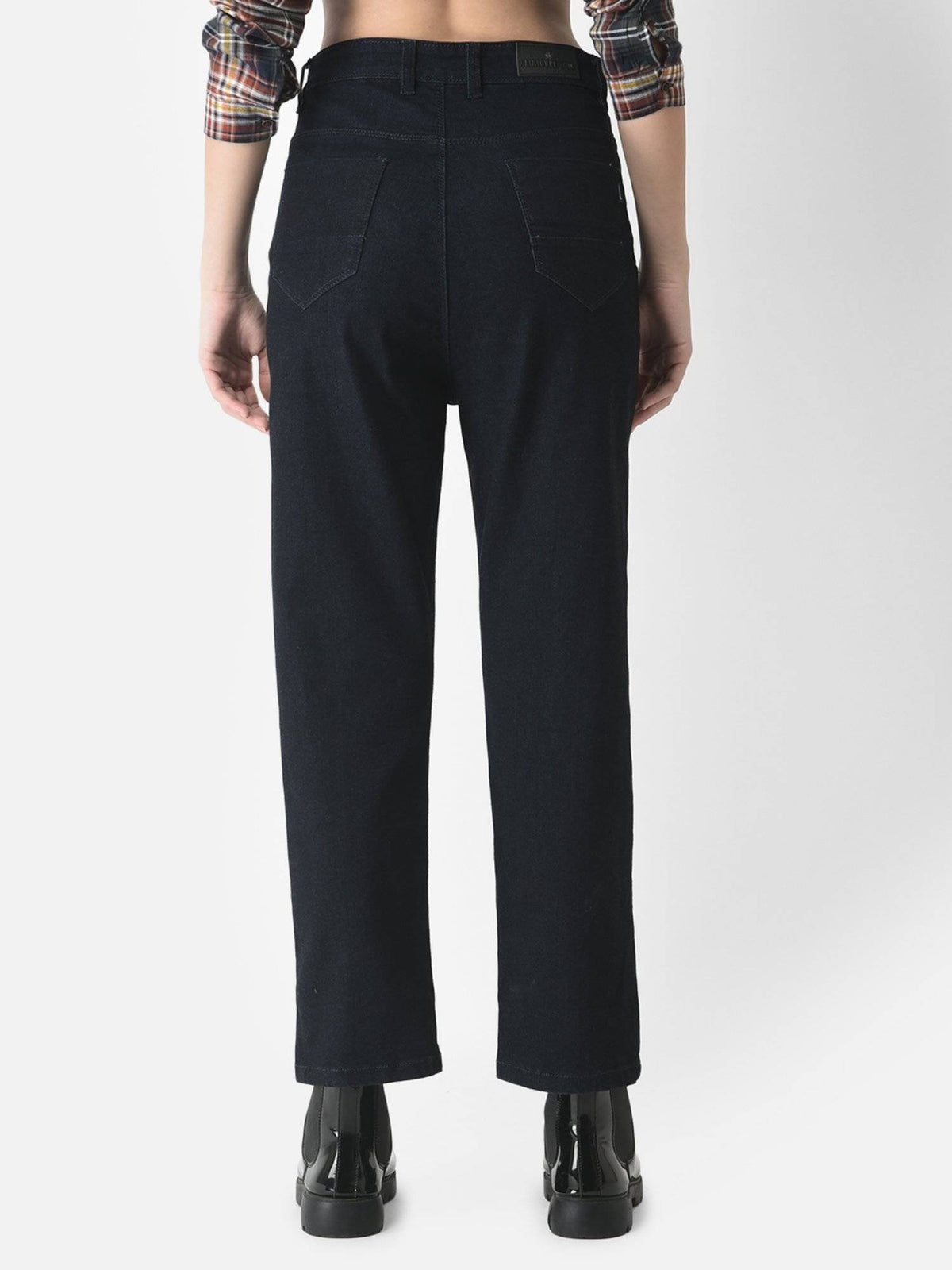Women Navy Blue Relaxed-Fit Jeans | RF89 - view 2